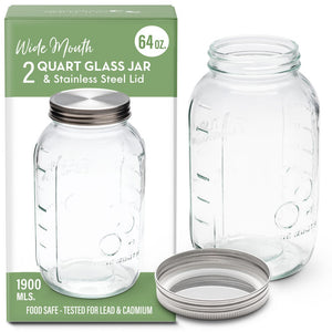 2 ltr glass jar with lid