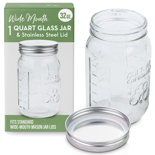 glass mason jar 1 litre
