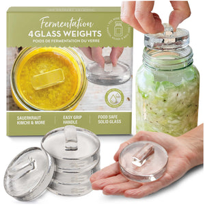glass fermentation weight  set of 4