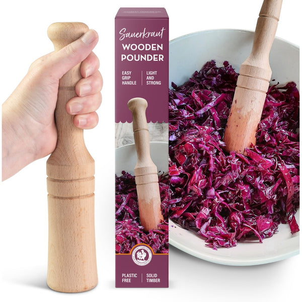 sauerkraut pounder wooden