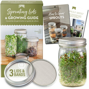 seed sprouting kit with lids